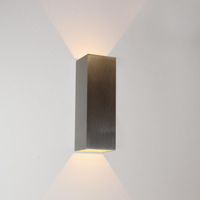 Wandlamp Vegas small 2-lichts aluminium
