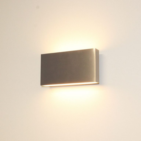 Artdelight Modern Industrieel wandlamp Box 2-lichts aluminium