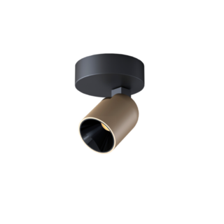 Opbouwspot Houston 1-lichts champagne