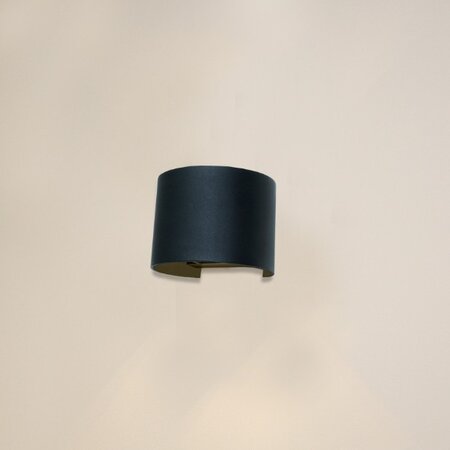 Artdelight Modern Hotel Chique wandlamp Gyro 1-lichts zwart goud