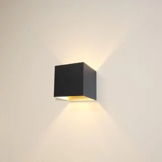 Wandlamp Gymm 1-lichts zwart goud