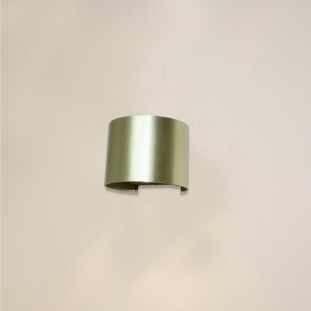 Artdelight Modern hotel chique wandlamp Gyro 1-lichts mat goud