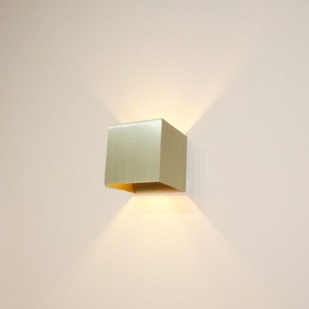 Artdelight Modern hotel chique wandlamp Gymm 1-lichts mat goud