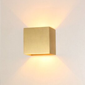Wandlamp Gymm 1-lichts mat goud