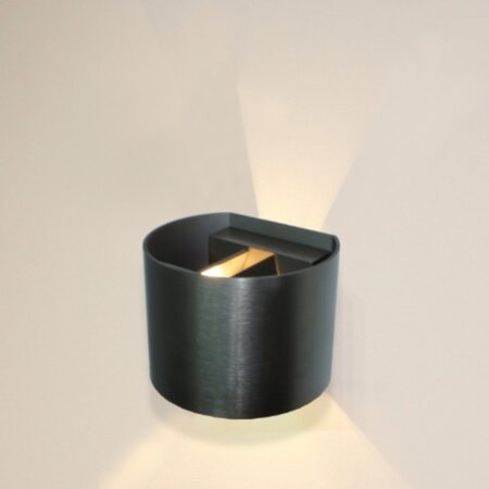 Artdelight Modern Industriële wandlamp Gyro 1-lichts licht brons