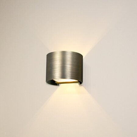 Artdelight Modern Industriële wandlamp Gyro 1-lichts antiek brons