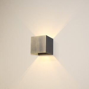Artdelight Modern Industriële wandlamp Gymm 1-lichts antiek brons