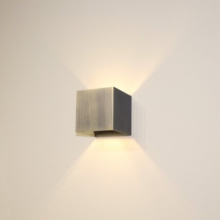 Artdelight Modern Industriële wandlamp Gymm 1-lichts antiek brons