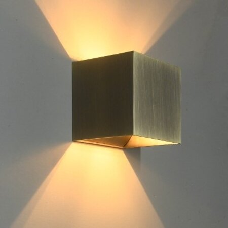 Artdelight Modern Industriële wandlamp Gymm 1-lichts antiek brons