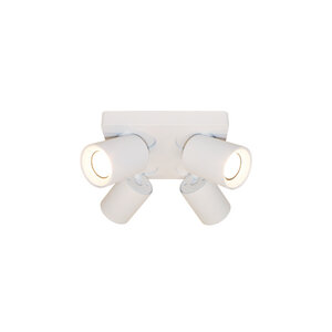 Artdelight Moderne Scandinavische opbouwspot Megano 4 lichts wit