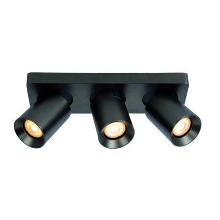 Artdelight Modern Industriële opbouwspot Megano 3-lichts metallic antraciet