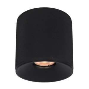 Artdelight Modern Industriële plafondlamp Costa 1-lichts zwart