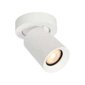 Opbouwspot Megano 1-lichts wit rond