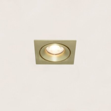 Artdelight Modern Hotel Chique inbouwspot Alice 1-lichts vierkant mat goud