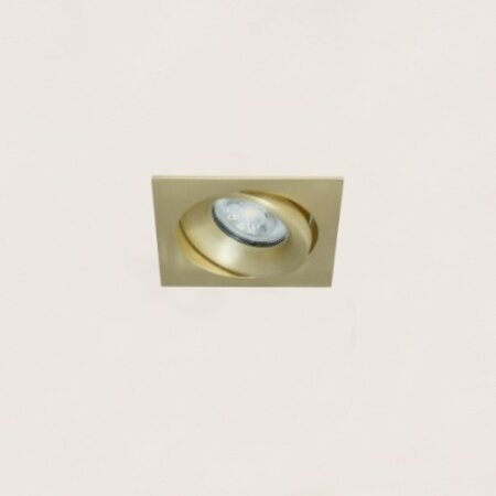 Artdelight Modern Hotel Chique inbouwspot Alice 1-lichts vierkant mat goud
