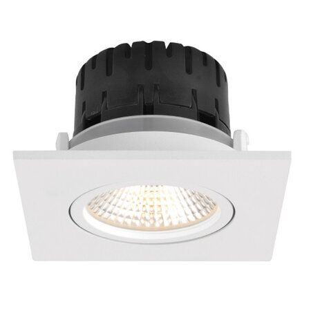 Artdelight Modern minimalistische inbouwspot Austin 1-lichts vierkant wit