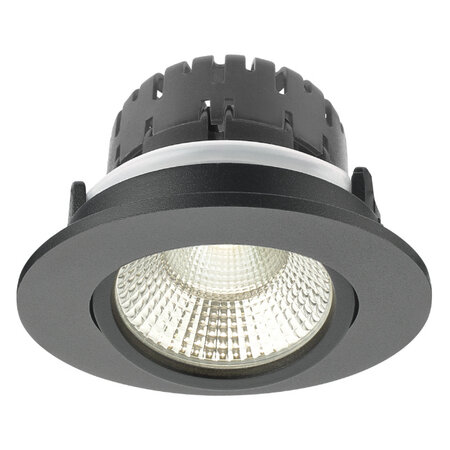Artdelight Modern Industriële inbouwspot Austin 1-lichts zwart IP65