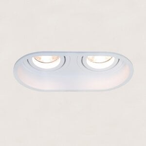 Artdelight Modern Scandinavische inbouwspot Rex 2-lichts wit