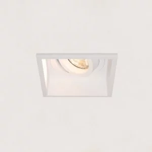 Artdelight Modern minimalistisch inbouwspot Rex 1-lichts vierkant wit