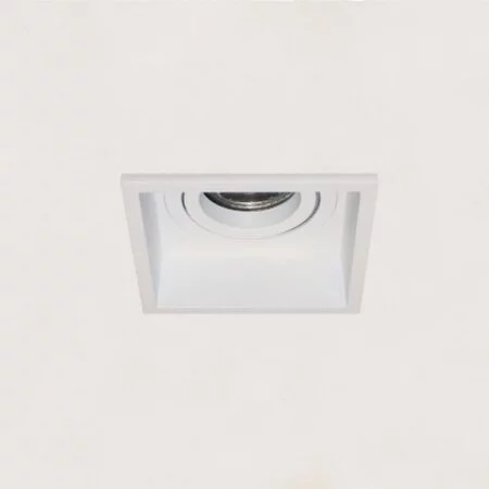Artdelight Modern minimalistisch inbouwspot Rex 1-lichts vierkant wit