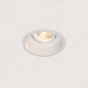 Artdelight Modern minimalistisch inbouwspot Rex 1-lichts rond wit