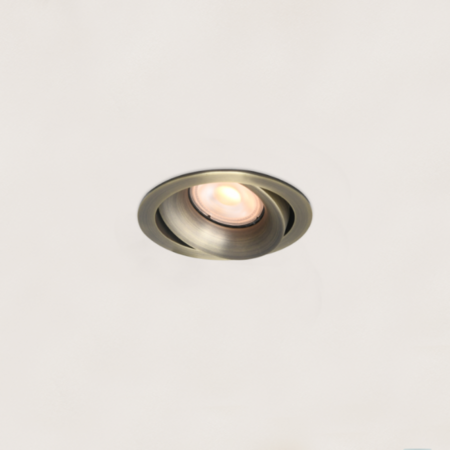 Artdelight Klassieke Hotel chique inbouwspot Alice 1-lichts antiek brons