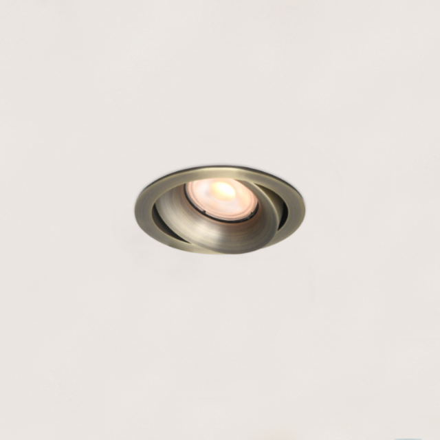 Inbouwspot Alice 1-lichts antiek brons