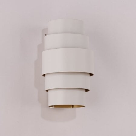 Artdelight Moderne Scandinavische wandlamp Rolls 2-lichts wit goud