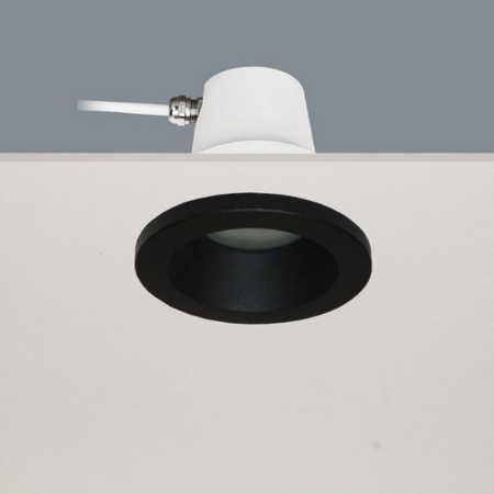 Artdelight Modern minimalistische inbouwspot Bados 1-lichts IP65 zwart