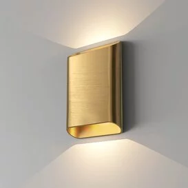 Wandlamp Diaz 2-lichts warm goud