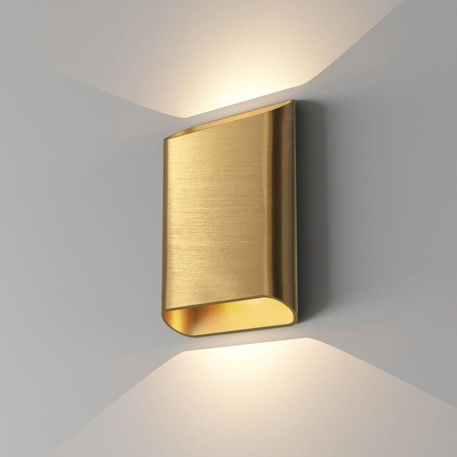 Wandlamp Diaz 2-lichts warm goud