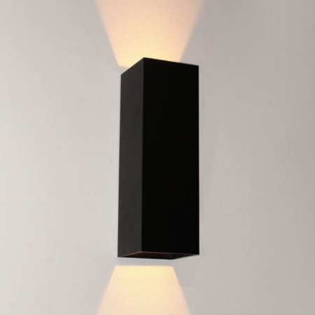 Artdelight Modern Industriële wandlamp Vegas 2-lichts zwart