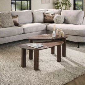 Salontafel Maya 2 set organisch teak