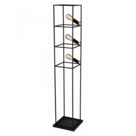 Vloerlamp Angolo 3-lichts zwart