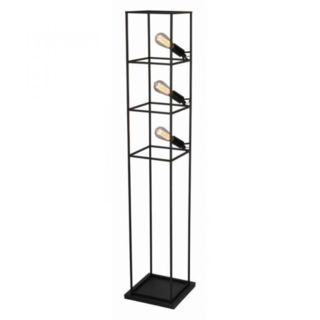 Vloerlamp Angolo 3-lichts zwart