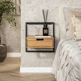 Nachtkastje Bono acacia hout 1 lade