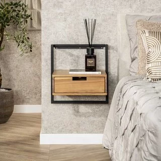 Nachtkastje Bono acacia hout 1 lade