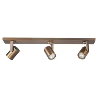 Opbouwspot Leta 3-lichts brons