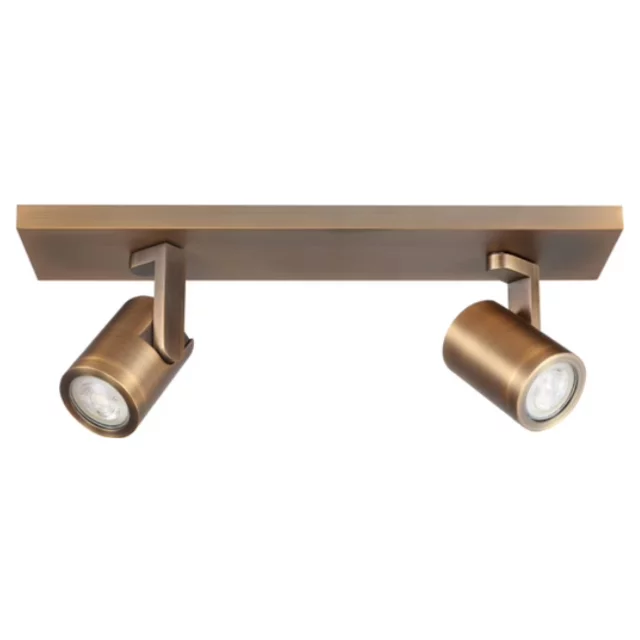 Opbouwspot Leta 2-lichts brons