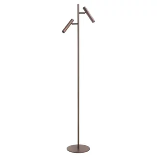 Vloerlamp Piero 2-lichts choco