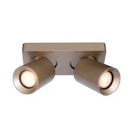 Opbouwspot Megano 2-lichts champagne