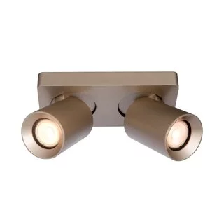 Opbouwspot Megano 2-lichts champagne