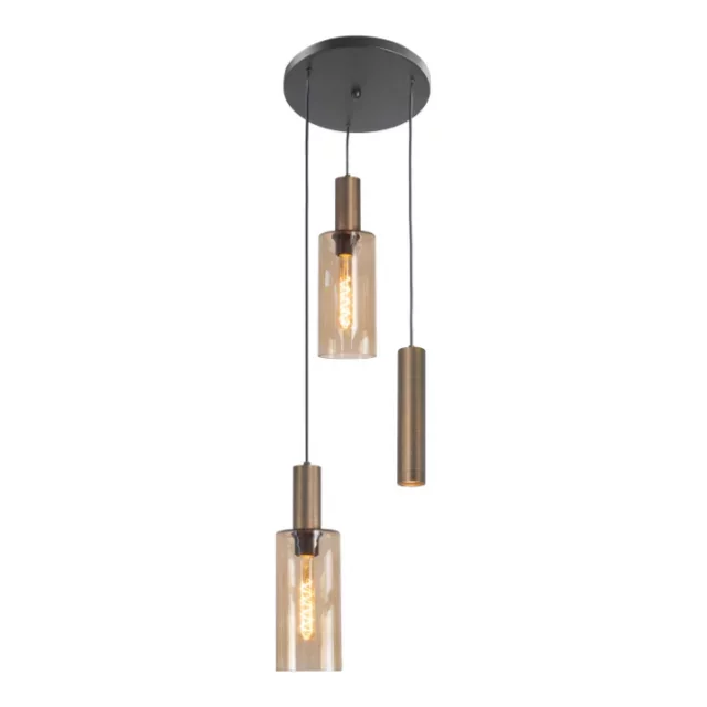 Hanglamp Perugia 3 lichts brons