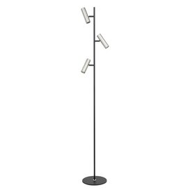 Vloerlamp Trend 3-lichts zwart nickel