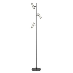 Highlight Moderne vloerlamp Trend 3-lichts zwart Nickel