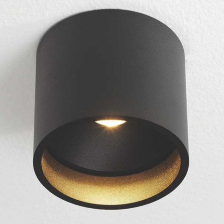 Artdelight Moderne minimalistische plafondlamp Orleans 1-lichts zwart