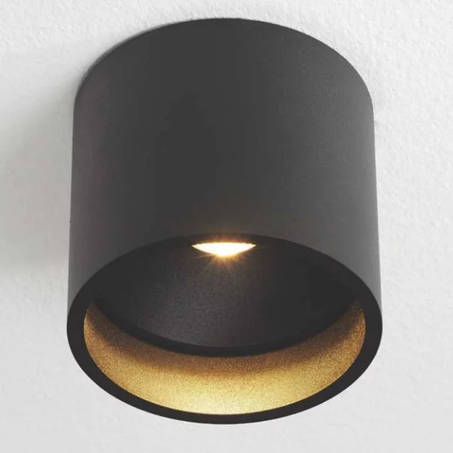Plafondlamp Orleans 1-lichts zwart