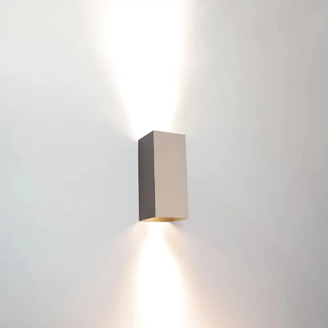 Wandlamp Dante 2-lichts champagne