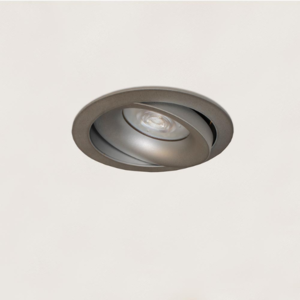 Artdelight Moderne inbouwspot Alice 1-lichts grijs rond