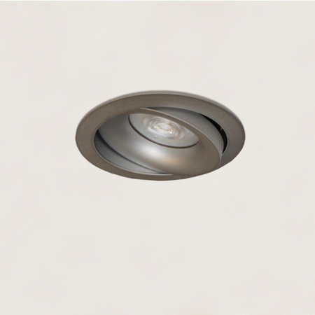 Artdelight Moderne inbouwspot Alice 1-lichts grijs rond